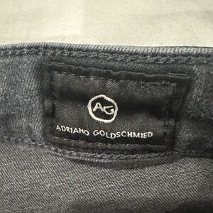 AG dark dark gray super skinny legging jeans